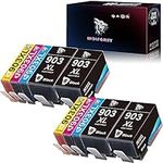 Wolgray 903XL Compatible Ink Cartridges Replacement for HP 903XL 903 XL Multipack for HP Officejet Pro 6950 6960 6970 6975 6978 6968 6868 All-in-One Inkjet Printers (4Black, 2Cyan, 2Magenta, 2Yellow)