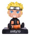 AUGEN Super Hero Naruto Action Figure Limited Edition Japanese Anime Bobblehead with Mobile Holder for Car Dashboard, Office Desk & Study Table (Pack of 1)