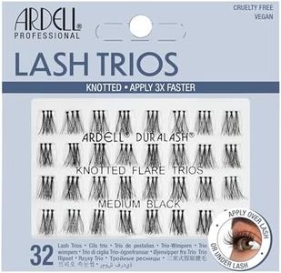 Ardell Individual Trios Eyelash, Black, Medium