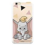 Official Dumbo Dumbo Dumbo Silhouette Clear Case for iPhone 6-6S - Protect Your Phone - Apple Flexible Silicone Case with Official Licensed Disney