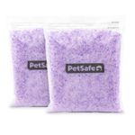 PetSafe ScoopFree Premium Non-Clumping Crystal Cat Litter - Odour Control, Low-Tracking, Dust-Free - Lavender, 2-Pack