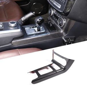 RURZTDAKM Real Carbon Fiber Center Console Storage Box Panel Protective Cover for Mercedes Benz G Class W463 G500 G350 G550 2012-2018 Automotive Interior Decoration Accessories (Black)