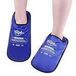 Hilph Foot Ice Pack Slippers for Plantar Fasciitis 2 Pack, Ice Pack for Feet Hot Cold Compression Therapy Gel Ice Slippers for Foot Neuropathy, Diabetic Foot, Swollen Feet, Gout - Covering Toe