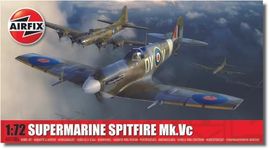 Airfix Model Set - A02108A Supermarine Spitfire Mk.Vc Model Building Kit - Plastic Model Plane Kits for Adults & Children 8+, Set Includes Sprues & Decals - 1:72 Scale Model