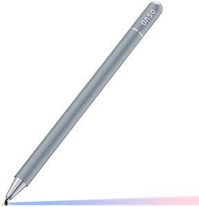 OASO Stylus Pen for Touch Screens,Disc Tip & Magnet Cap Styli Pencil Compatible with Apple iPad pro/iPad 6/7/8/9/iPhone/Samsung Galaxy Tab A7/S7/Fire HD 7/8/10 Plus Tablet/All Devices,Silver,(1010B)