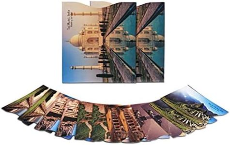 MATANA - 2 Wonders of The World Passport Covers & 10 RFID Card Blocking Sleeves
