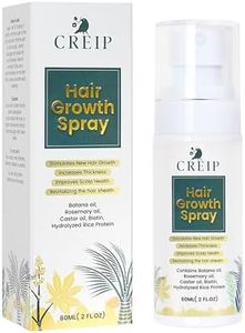 Hair Growth Serum Women: Natural Hair Growth Spray with Batana Oil, Castor Oil, Rosemary Oil, Rice Water, and Biotin - Nurturing Scalp and Effective Hair Thickening for Women and Men 2 FL OZ
