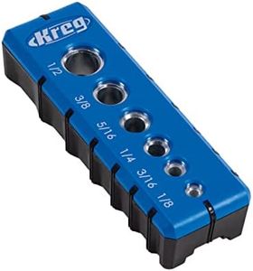 Kreg Portable Drilling Guide - 6 Hardened Drill Guides for Carpentry - Craftsman Tool Accessory