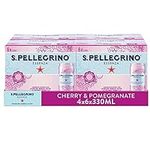 San Pellegrino Essenza Sparkling Water Cherry & Pomegranate Lightly Flavoured 24x330ml