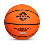 Nivia Home Play Mini Basketball for Kids, As per Basic Standard, Made for Beginners, Soft & Lightweight Toy Ball, Safe for Indoor Play (Orange)