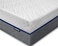 Blisswood Double Mattress 8 Inch Temperature Control Cool Gel Memory Foam Mattress with Contoured Support, Quick Rebound-Medium Firm Breathable & Fire Resistant 4ft6 Double Bed Mattress-135x190x20cm