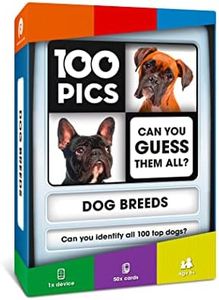 100 PICS Dogs Quiz Game - Travel Flash Card Puzzle Games for Kids and Adult Dog Lovers