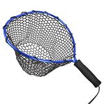 Floating Fishing Net,Fishing Landing Net with Rubber EVA Handle for Easy Fish Catch and Release Fishing Net for Fly, Trout, Salmon, Bass, Kayak Fishing (Style AA)