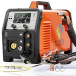 HITBOX 8 in 1 Professional 200A Dual Pulse Aluminum MIG Welder, 240V Multi-Process Welding Machine for Single/Dual Pulse MIG, Lift TIG, MMA, Spot Welding, Gas Gasless and Spool Gun Compatible