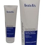 Keratin Kits Pro Pure Salt & Sulfate -Free (No SLS, SLE, ALSS) NEW FORMULATION, Aftercare Shampoo for Extensions & to Prolong Keratin Treatments 250ml. Vegan