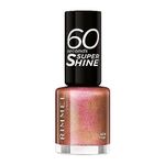 Rimmel 60 Seconds Glitter Nail Polish, 834 Fab, 8 ml