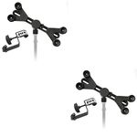 Visit the LyxPro Store LyxPro 2 Pack Microphone Music Stand Mount Holder For Tablet iPhone Ipad Smartphone And Android Adjustable 360 Degree Swivel Tilt Support Arms 3 To 11.5 Inch With Extra Detachable Clip