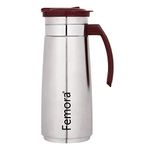 Femora Stainless Steel Stylo Jug with Handle, Maroon, 1.2 L