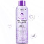 Glamonade Acetone Ultra-Powerful Nail Polish Remover: Professional Soak off Gel Nail Polish Remover Enriched with Natural Grape Seed Oil Acrylic Nail Glue Dip Powder for Home Salon 8 Fl Oz