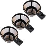 KEEPOW Reusable Coffee Basket Filter, Parts compatible with Hamilton Beach 2-Way Brewer Coffee Maker Models 49980A 49980Z 49933 47650 Accessories 3 Pack