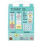 The Peanutshell Preschool Educational Wall Calendar - 53 Fabric Pieces for Months, Days, Years, Weather, & Seasons