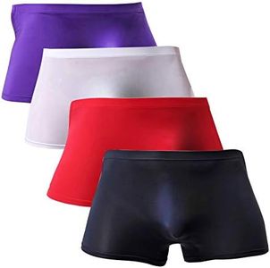 WINDAY Men Briefs Breathable Ice Silk Boxer Bikinis and Briefs N05