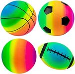 Homotte Rainbow Sports Balls Pack o