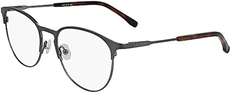 Lacoste Unisex glasses frames on recipe, Matte dark gunmetal, 52