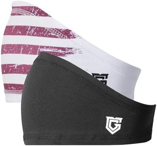 Gridiron Gladiator Football Bandana - Football Headband, Men Head Wrap, Sports Headband - Skull Wrap - Mens Workout Headbands (Black - USflag)