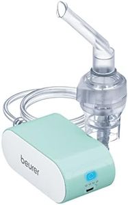 Beurer SR IH 1 Inhalator, Inhaliergerät mit Akku zur Behandlung der oberen & unteren Atemwege, bei Erkältung & Asthma, leise & tragbar, Inhalationsgerät mit Kompressor-Drucklufttechnologie