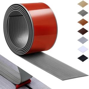 Bnell Floor Transition Strip Self Adhesive Vinyl Laminate Floor Cover Strip 3" Flat Divider for Joining Gaps and Doorway Transitions (10Ft, 7.6cm, Ash Wood Grain)