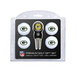 Team Golf NFL Green Bay Packers Regulation Size Golf Balls (4 Count) & Divot Tool with Removable Double-Sided Magnetic Marker