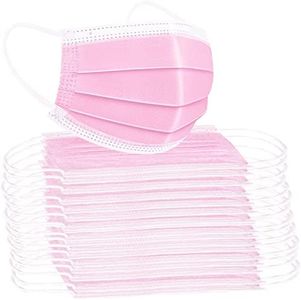 3-Ply Disposable Face Masks, Pack of 50