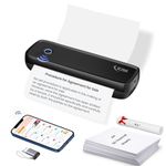 SEZNIK Portable A4 Printer, Bluetooth, Inkless for Professionals,Travel | Mini Printer | USB, Bluetooth Printer Compatible with Android iOS Laptop | 1 Year Warranty by SEZNIK (Pro-HD304dpi-Black)