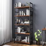 Wood And Metal Bookshelf