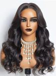 Ying Guan 250 Density Body Wave Lace Front Wigs Human Hair 13x4 Lace Closure Human Hair Wigs for Black Women Human Hair Pre Plucked with Baby Hair Natural Hairline 18 Inch