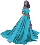 Off Shoulder Satin Prom Dresses Bal