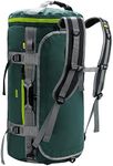 MIER Large Outdoor Duffel Backpack Sports Bag Backpack with Shoe Compartment Convertible to Backpack Waterproof 45L/60L/90L, Green, 90L