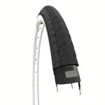 ECOVELO 1 Tyre 26 x 1 3/8 (37-590) WhiteBlack for City Bike, Dutch, Road Bike, Adult, Bike, Vintage | Road Tire White Black Rubber Bicycle