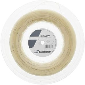 Babolat Synthetic Gut - SYN Gut - Tennis String - Natural - 1.30mm/16G - 200m (660ft) Reel