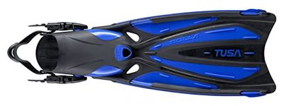 TUSA SF-22 Solla Open Heel Scuba Diving Fins, L-XL Cobalt Blue