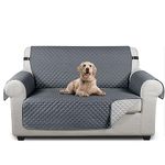 TAOCOCO Sofa Covers 2 Seater,Settee Covers,Non Slip Sofa Covers,Sofa Slipcovers,Pet Couch Covers,Washable Sofa Protectors for Dogs(Dark Grey)