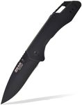 Bear & Son Cutlery 4 1/2" Black G10 Assisted Drop Point SIDELINER