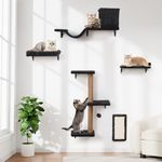 5-in-1 Cat Wall Shelves, Multi-Leve