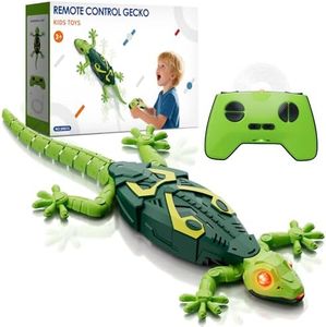 HYES Wall Crawler Gecko, Remote Control Robot Toys, Rechargeable RC Animals Toy, Realistic Wall Crawling Halloween Birthday Gifts for Boys Girls Ages 4-8 6-8