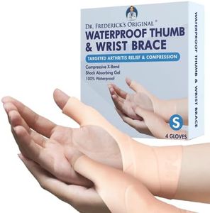 Dr. Frederick's Original Wrist and Thumb Brace - 4 Pieces - Spica Splint for Thumb Arthritis - Skier's Thumb - De Quervain's Tenosynovitis - Osteoarthritis - Small