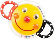 Sassy Smiley Face Mirror Rattle, Mu