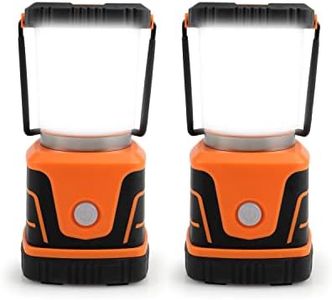Lámpara de camping LED súper luminosa 1500 lúmenes 4 modos de luz regulable lámpara de emergencia alimentada por batería para iluminación tienda emergencias cortes de energía 2 piezas