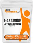 BulkSupplements.com L-Arginine L-Pyroglutamate Powder - Arginine Supplement, L Arginine Powder - Nitric Oxide Supplement, Nitric Oxide Powder - Gluten Free, 1500mg per Serving, 500g (1.1 lbs)