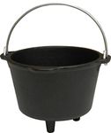 King Kooker CI3CFS 3 Cup Seasoned Small Cast Iron Pot, OS, Multi